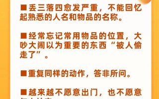 健忘就是这种疾病的征兆吗？如何早期识别这种疾病？ | 世界阿尔茨海默病日