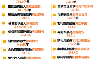 中指研究院2024年业绩盘点丨上市物企之「最」