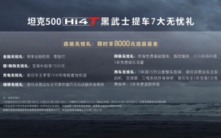 全黑涂装经典不过时 坦克500 Hi4-T黑武士来啦！