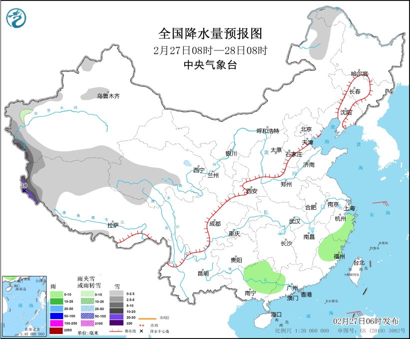 新疆西藏西部有大到暴雪 旬末气温回升3月初强冷空气影响中东部-第1张图片-便民百事通网